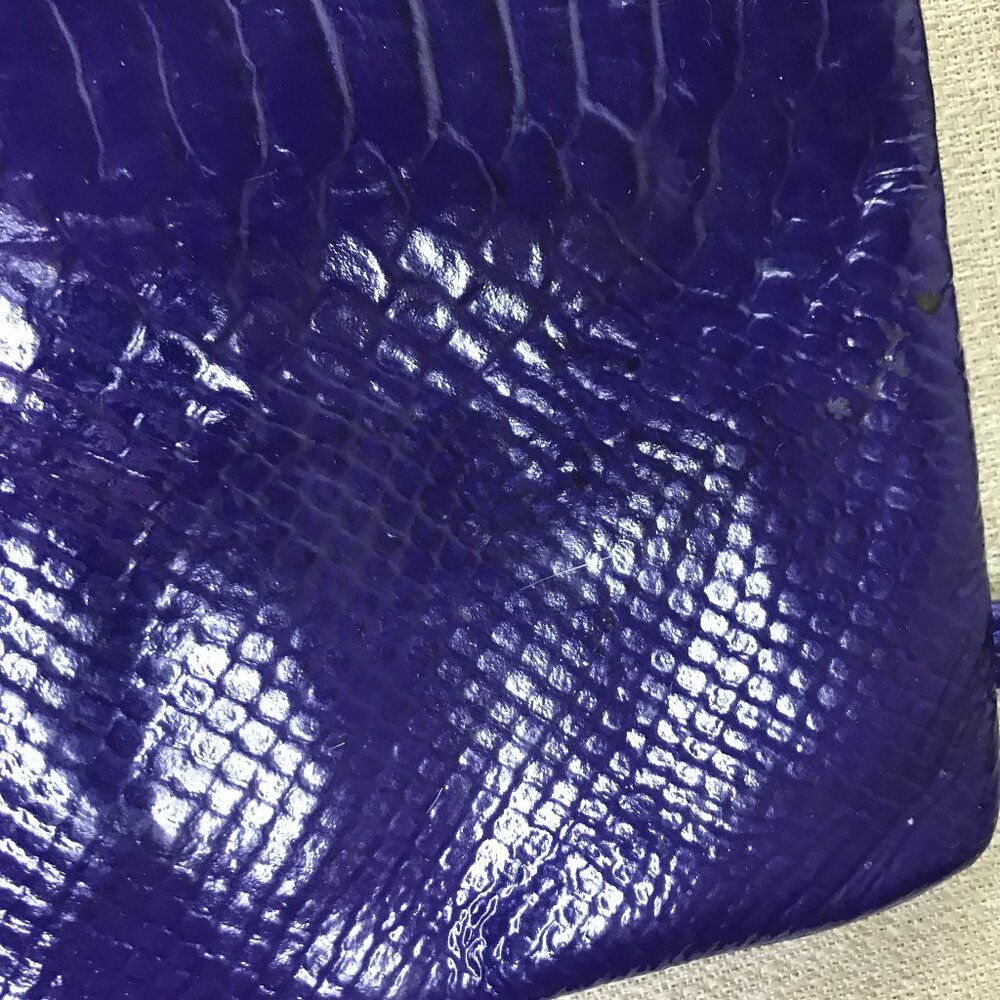 Marc Jacobs Purple Python Percy Turnlock Crossbod… - image 5